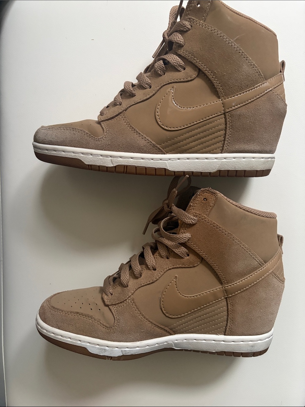 Nike Women’s Wedge Sneaker in Taupe Brown - Picture 4 of 4